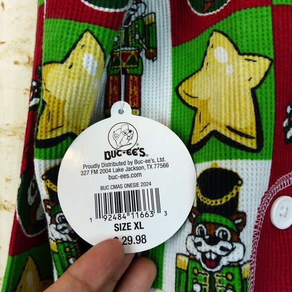 Buc-ee’s Christmas Jumpsuit Adult XL Thermal Nutcracker Pajama Holiday 2024 NWT - Picture 11 of 11
